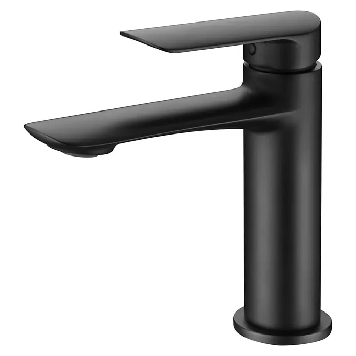 Imex Ural Grifo de lavabo - Negro, Mate - Vista angular