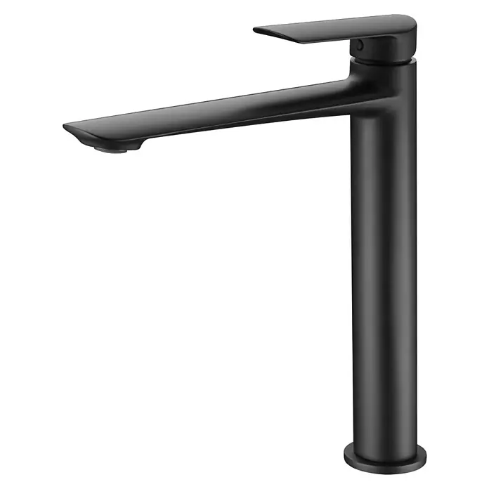 Imex Ural Grifo de lavabo alto - Negro, Mate - Vista angular