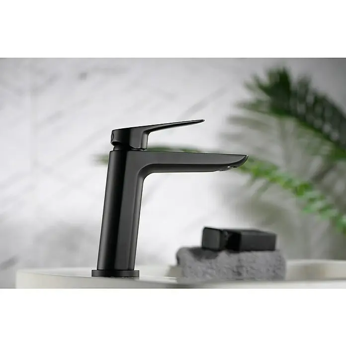 Imex Bélgica Grifo de lavabo - Negro, Mate - Foto ambiente