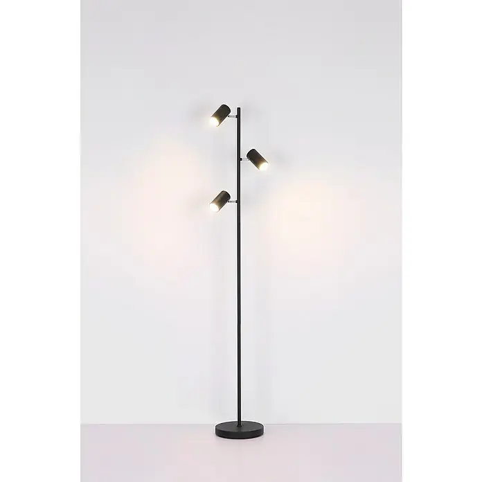Globo LED-Stehleuchte Robby - 5 W, Höhe: 154 cm, Schwarz - Stimmungsaufnahme