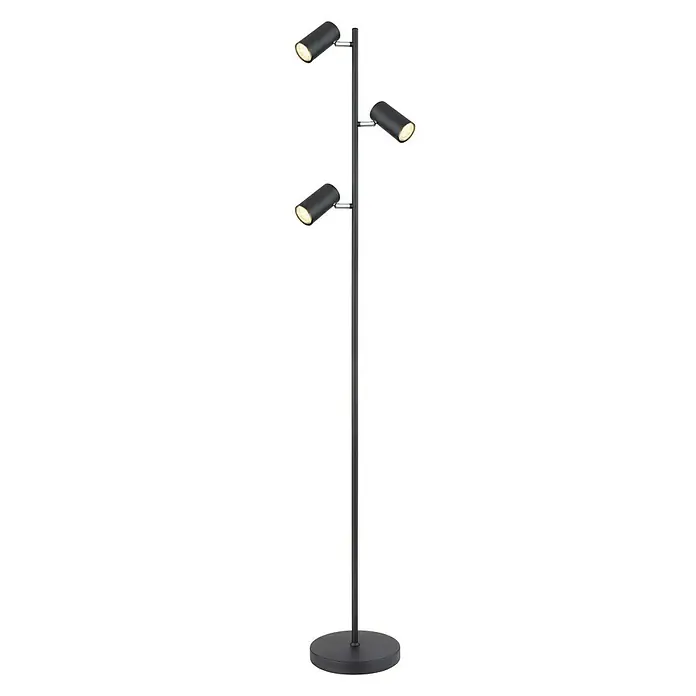 Globo Deckenstrahler Robby - 35 W, L x B x H: 180 x 10 x 18,5 cm, Schwarz, Sonstige - Vorderansicht