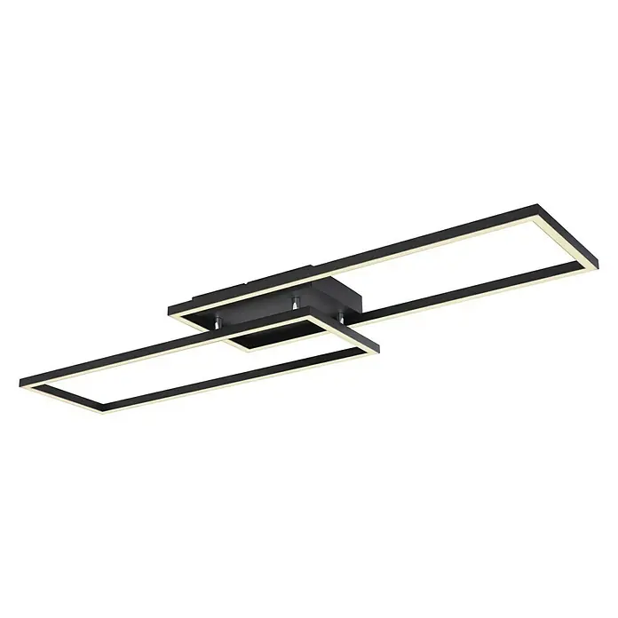 Globo LED-Deckenleuchte Tatjana - 36 W, L x B x H: 101 x 29 x 7,5 cm - Diagonale Ansicht