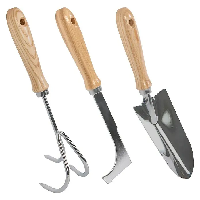 Talen Tools Set tuinhandgereedschap - 3 -delig - Diagonaal zicht