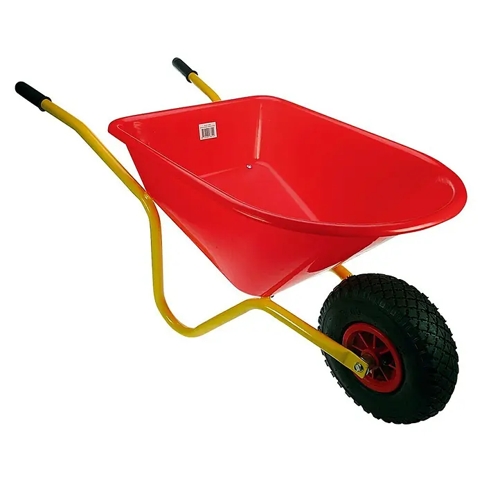 Talen Tools Kinderkruiwagen - 600 x 430 x 410 mm, Rood - Diagonaal zicht