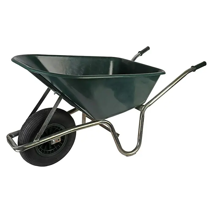 Talen Tools Kruiwagen - 100 l, Materiaal kuip: Kunststof - Diagonaal zicht