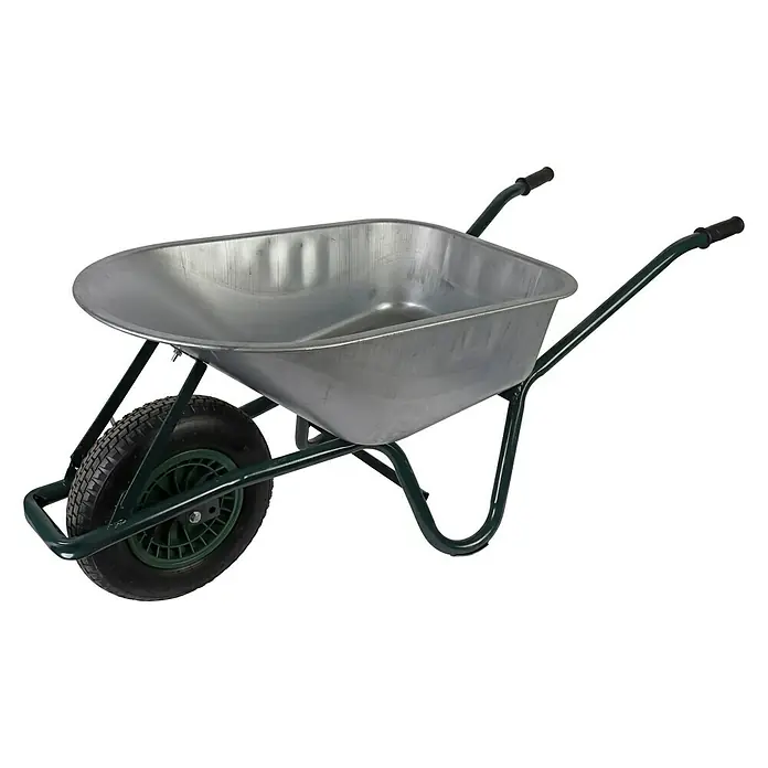 Talen Tools Kruiwagen - 85 l, Materiaal kuip: Metaal - Diagonaal zicht