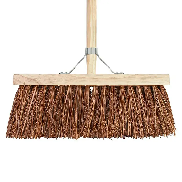 Talen Tools Straatbezem - Werkbreedte: 37 cm, Materiaal borstelharen: Natuurvezel - Close-up