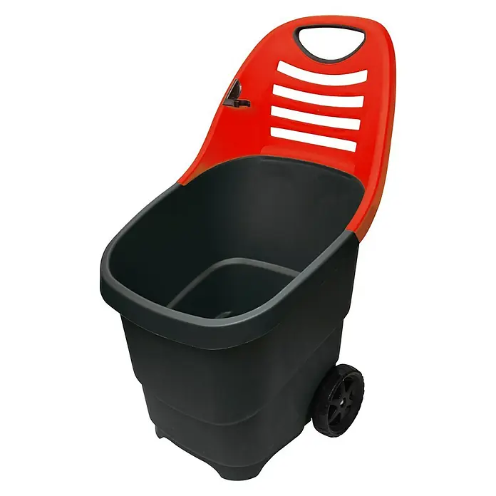 Talen Tools Tuintrolley - Inhoud: 65 l, Kunststof - Diagonaal zicht