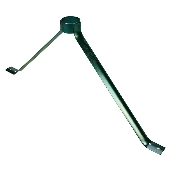 Talen Tools Bezemsteelhouder extra breed - 44 x 18 x 3,2 cm, Metaal - Diagonaal zicht