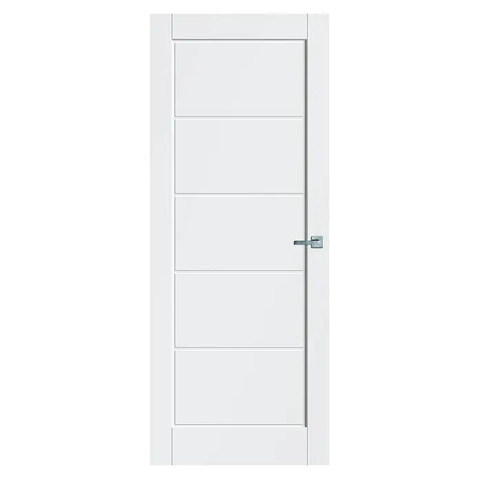 Solid Elements Binnendeur SE 5060 - 83 x 211,5 cm, Draairichting: Links- & rechts, Wit, Stomp, Massief - Vooraanzicht