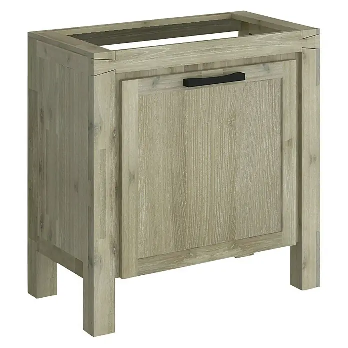 Allibert Wastafelonderkast Chelsea - l x b x h: 46 x 80 x 82 cm, Eikenhout - Diagonaal zicht