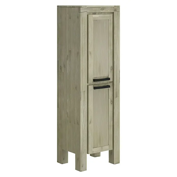Allibert Hoge kast Chelsea - 37 x 50 x 156 cm, Eikenhout - Diagonaal zicht