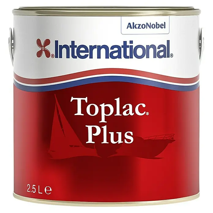 International Toplac Lackfarbe Plus - Snow White, 2,5 l - Vorderansicht
