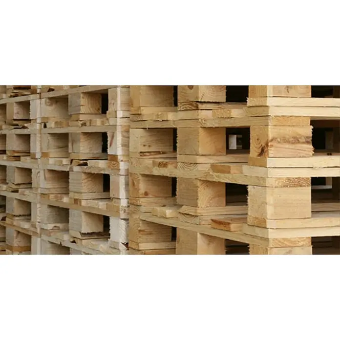BHS Málaga Palet industrial para bloques - L x An: 96 x 96 cm, Transporte de cargas pesadas - Primer plano