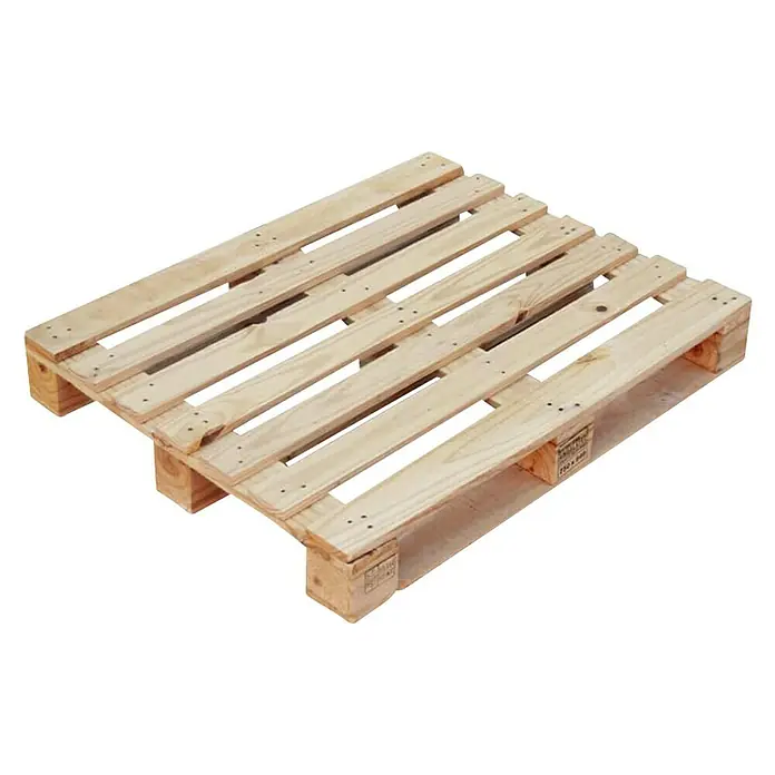 Palet industrial para morteros - L x An: 100 x 100 cm, Transporte de cargas pesadas - Vista angular