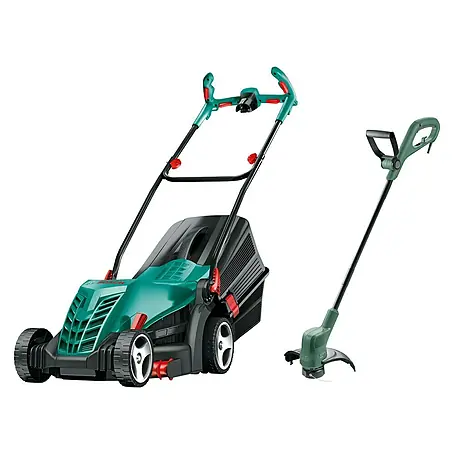 Bosch  Cortacésped eléctrico Rotak 370 + Recortabordes EasyGrassCut 26