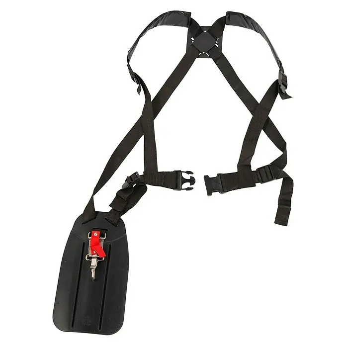 PowerPlus Desbrozadora de gasolina POWXG30412 - 1,4 kW, Ancho de corte: Hilos de 42 cm/cuchilla de 25,5 cm - Vista angular