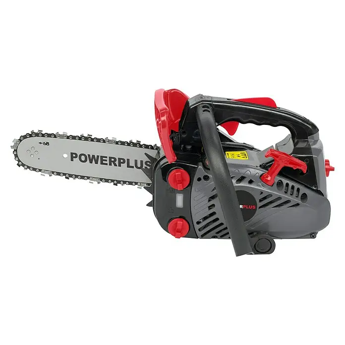 PowerPlus Motosierra de gasolina POWEG2005 - 0,9 kW, 25,4 cm³, Longitud de la cuchilla: 25 cm (podadora) - Vista de perfil izquierdo
