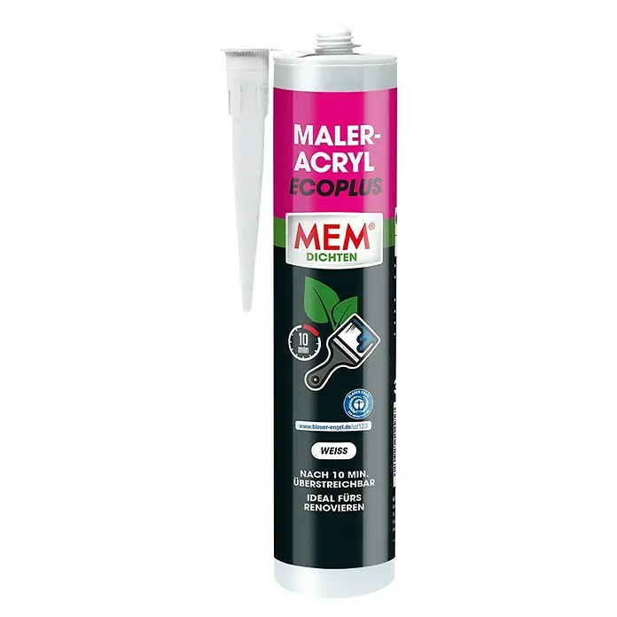 MEM Maleracryl Eco-Plus - Weiß, 300 ml - Vorderansicht