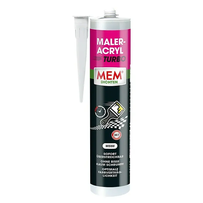 MEM Maleracryl Turbo - Weiß, 300 ml - Vorderansicht
