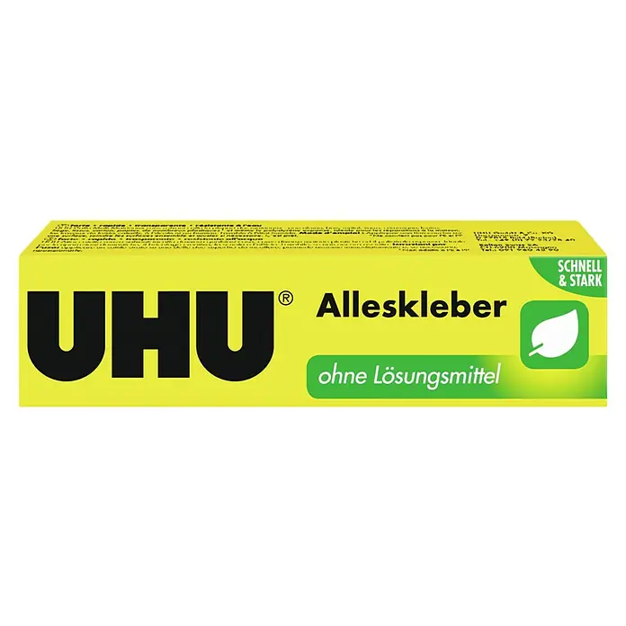 UHU Alleskleber - 35 g, Tube, Lösemittelfrei - Diagonale Ansicht