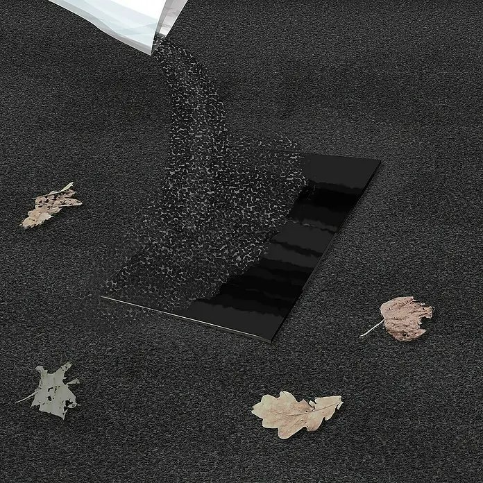 MEM Bitumen- & Reparaturband Dach-Pflaster - Anthrazit - Anwendungsbeispiel