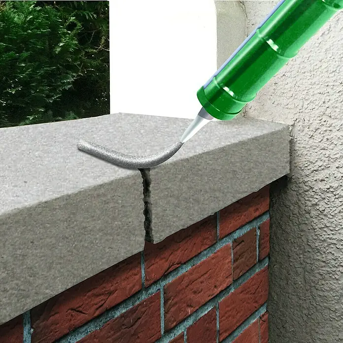 MEM Reparaturmörtel Fix&Fertig - Zementgrau, 300 ml - Anwendungsbeispiel