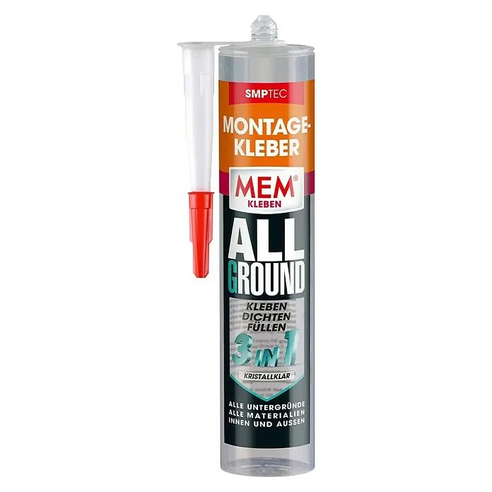 MEM Montagekleber ALLGROUND 3in1 - Kristallklar, 300 g - Vorderansicht