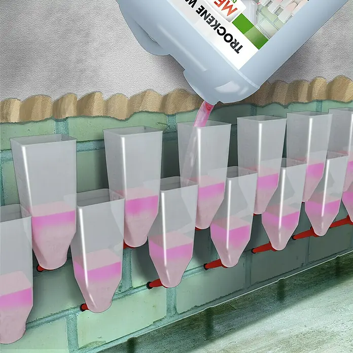 MEM Trockene Wand Starter-Set - 3 -tlg., Lösemittelfrei - Anwendungsbeispiel