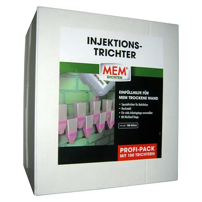 MEM Injektionstrichter - 100 Stk. - Diagonale Ansicht
