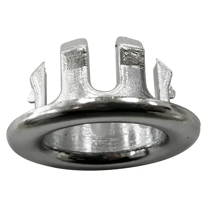 Embellecedor para rebosadero - Diámetro: 30 mm, Plata - Vista angular
