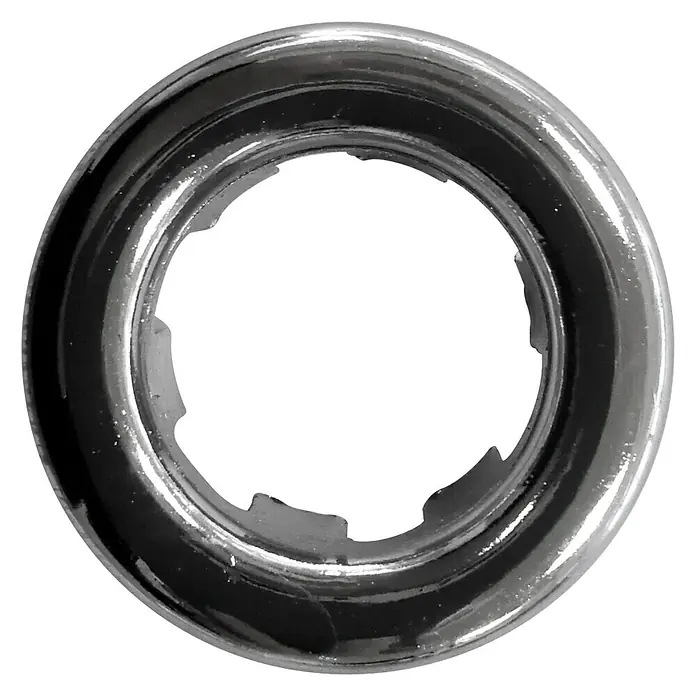 Embellecedor para rebosadero - Diámetro: 30 mm, Plata - Vista frontal