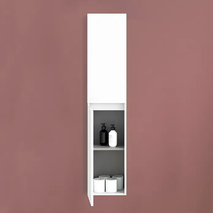 Columna Stein - L x An x Al: 25 x 30 x 140 cm, Blanco - Foto ambiente