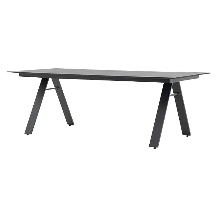 Sunfun Vrtni stol Askersund - D x Š: 210 x 100 cm, Crne boje - Dijagonalni pogled