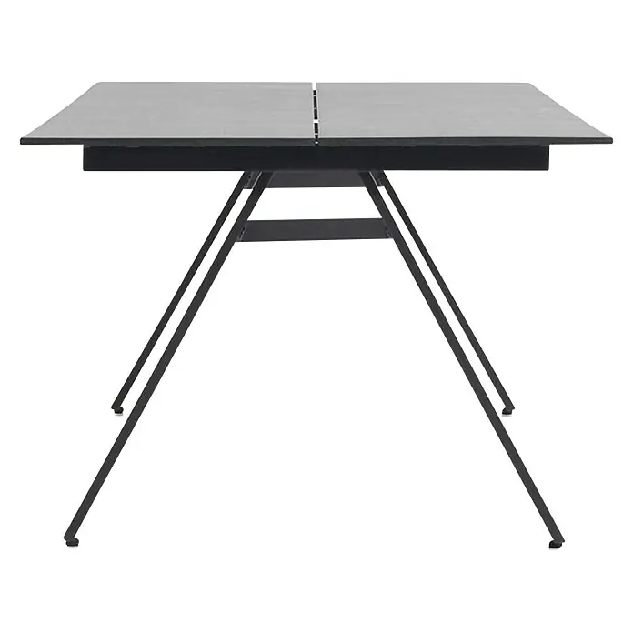Sunfun Vrtni stol Askersund - D x Š: 210 x 100 cm, Crne boje - Pogled sprijeda