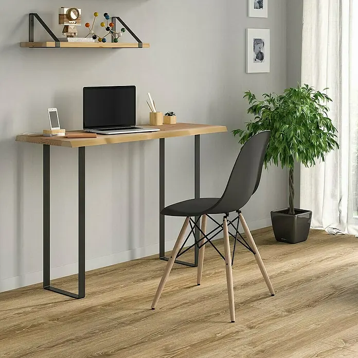 Möbelfuß - Traglast: 75 kg, Schwarz, L x B x H: 50 x 770 x 400 mm - Stimmungsaufnahme