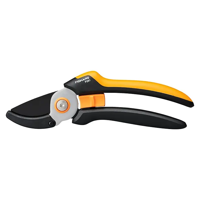 Fiskars Solid Gartenschere P361 - Amboss, Max. Aststärke: 20 mm - Vorderansicht