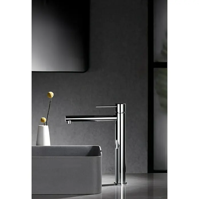 Imex Milos Stick Grifo de lavabo alto - Cromo, Brillante - Foto ambiente