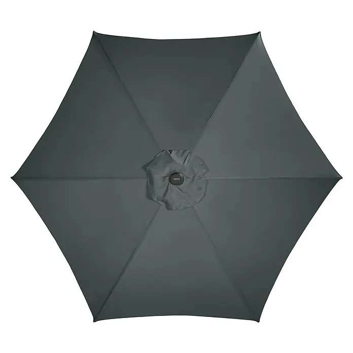 Derby Basic Lift Sonnenschirm Neo - Anthrazit, Durchmesser: 300 cm - Draufsicht