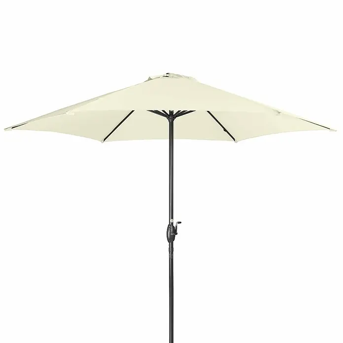 Derby Basic Lift Sonnenschirm Neo - Anthrazit, Durchmesser: 300 cm - Vorderansicht