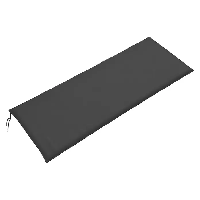 Doppler Bankauflage Smart - Anthrazit, L x B x H: 120 x 45 x 4 cm, 100 % Polyester - Diagonale Ansicht