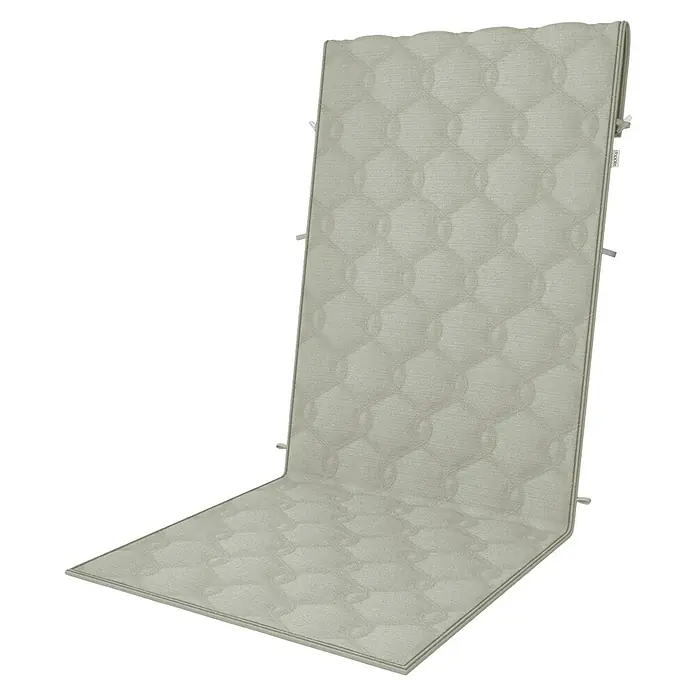 Doppler Sitzauflage Fusion Slim - Natur, Liegenauflage, 143 x 54 x 1 cm, Baumwoll-Polyester-Mischgewebe - Diagonale Ansicht