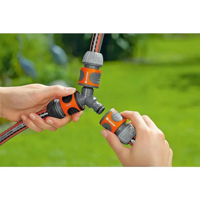 Gardena SB-System Y-element za crijevo za vodu - 2 izlaza za Original-System - Proizvod u upotrebi