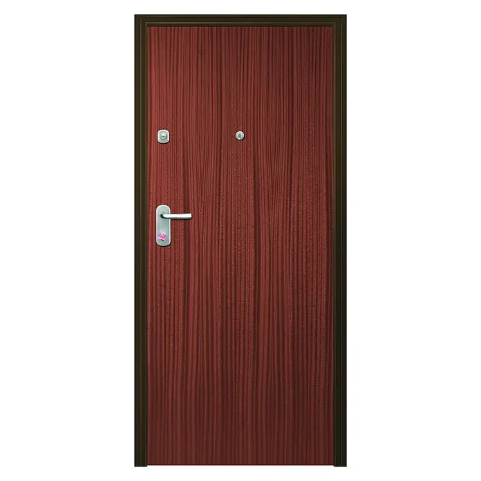 Solid Elements Puerta de entrada interior Acorazada - 80 x 204 cm, Derecha, Sapelly - Vista frontal
