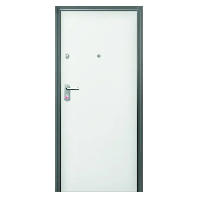 Solid Elements Puerta de entrada interior Acorazada 100 - 80 x 204 cm, Derecha, Blanco lacado - Vista frontal