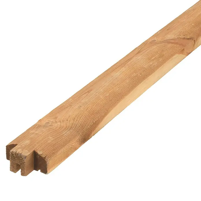 Forest-Style Poste para cercado en M - Altura: 3 cm, Natural, Madera - Primer plano