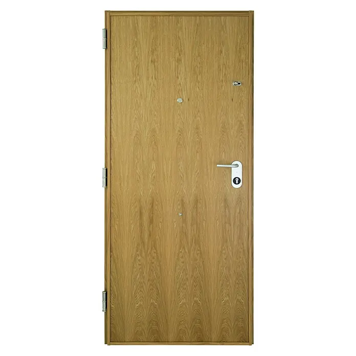 SegureStil Puerta de entrada Acorazada S105 Serie V Interior - 90 x 206 cm, Izquierda, Roble claro - Vista frontal