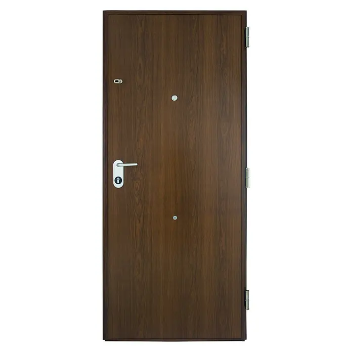 SegureStil Puerta de entrada Acorazada VH500 Serie V Exterior - 90 x 206 cm, Derecha, Nogal - Vista frontal