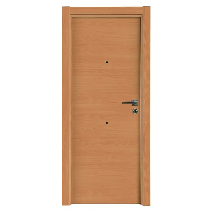 Solid Elements Puerta de entrada interior Blindada - 82,5 x 203 cm, Izquierda, Sapelly/Haya - Vista frontal