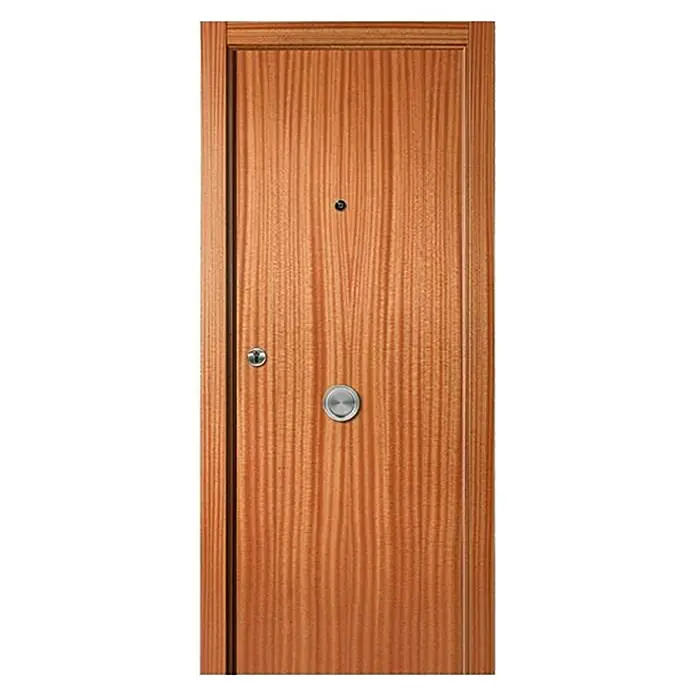 Solid Elements Puerta de entrada interior Blindada - 82,5 x 203 cm, Derecha, Sapelly/Roble - Vista frontal